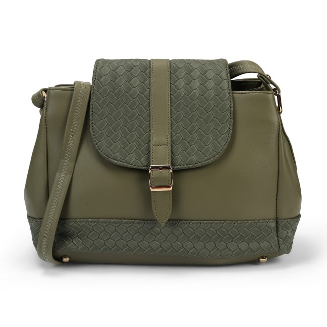 Mochi Women Green Hand Bags Bucket Bag
