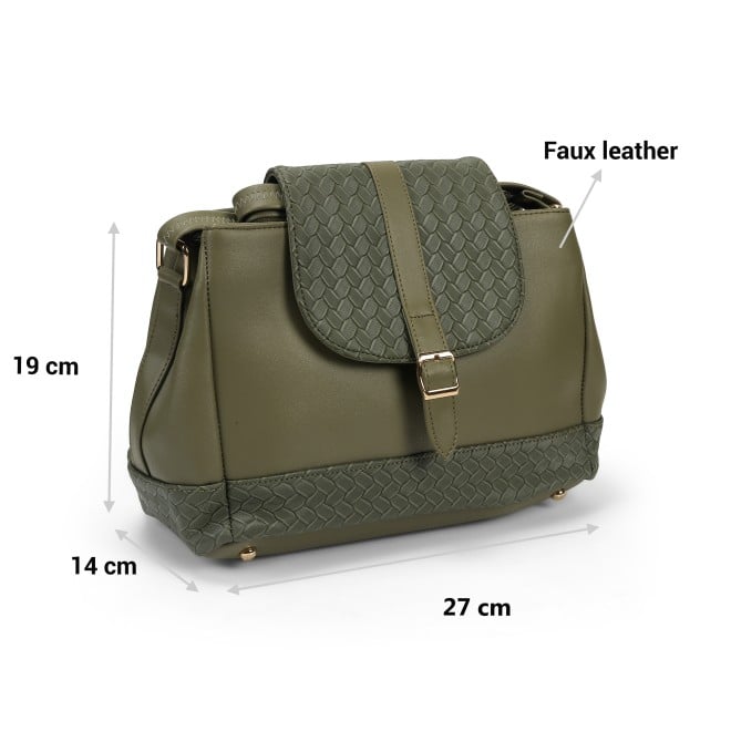 Mochi Women Green Hand Bags Bucket Bag (SKU: 66-711-21-10)