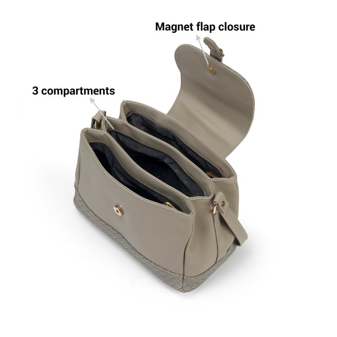 Mochi Women Grey Hand Bags Bucket Bag (SKU: 66-711-14-10)