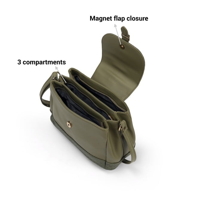 Mochi Women Green Hand Bags Bucket Bag (SKU: 66-711-21-10)