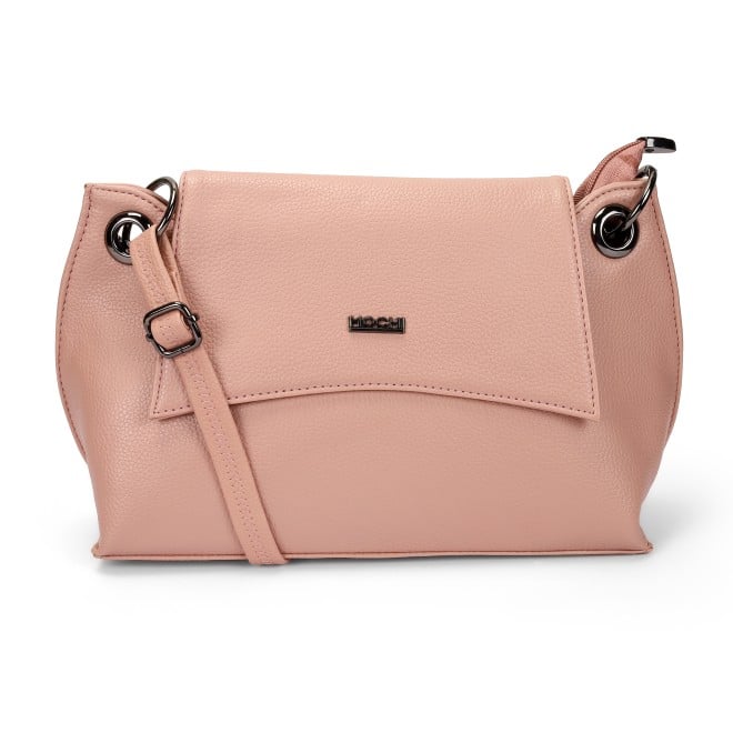 Mochi Women Pink Hand Bags Flap Over Sling