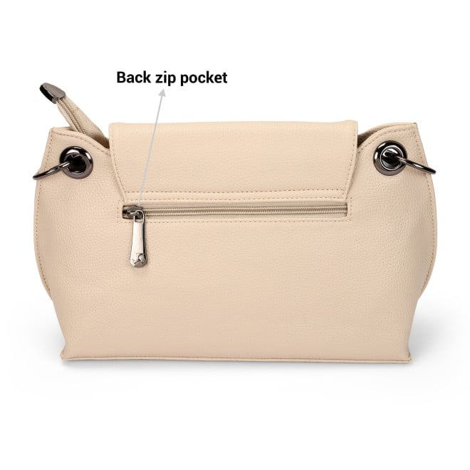 Mochi Women Beige Hand Bags Flap Over Sling (SKU: 66-712-20-10)