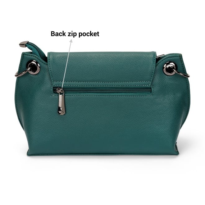 Mochi Women Green Hand Bags Flap Over Sling (SKU: 66-712-21-10)