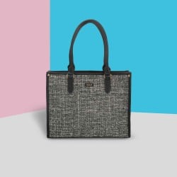 Women Black Casual Tote Bag