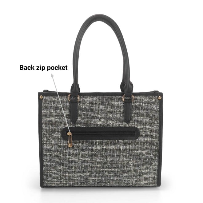 Mochi Women Black Casual Tote Bag (SKU: 66-714-11-10)