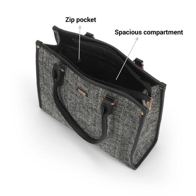 Mochi Women Black Casual Tote Bag (SKU: 66-714-11-10)