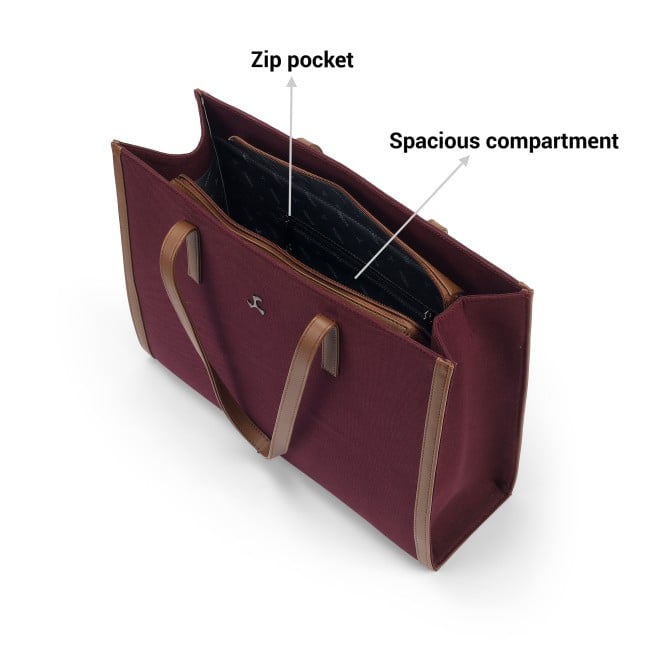 Mochi Women Maroon Hand Bags Tote bag (SKU: 66-717-44-10)