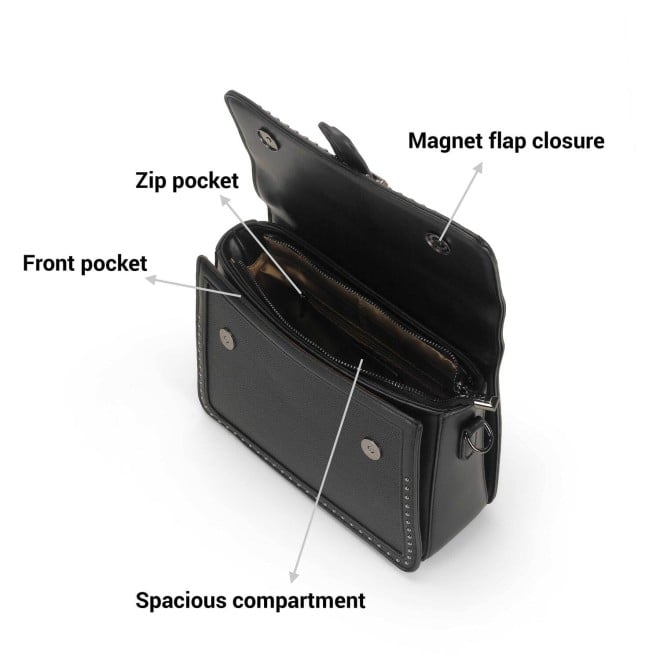 Mochi Women Black Casual Sling Bag (SKU: 66-720-11-10)