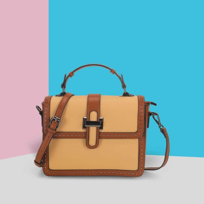 Mochi Women Beige Casual Sling Bag (SKU: 66-720-20-10)