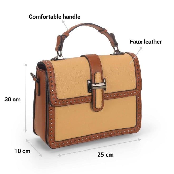 Mochi Women Beige Casual Sling Bag (SKU: 66-720-20-10)