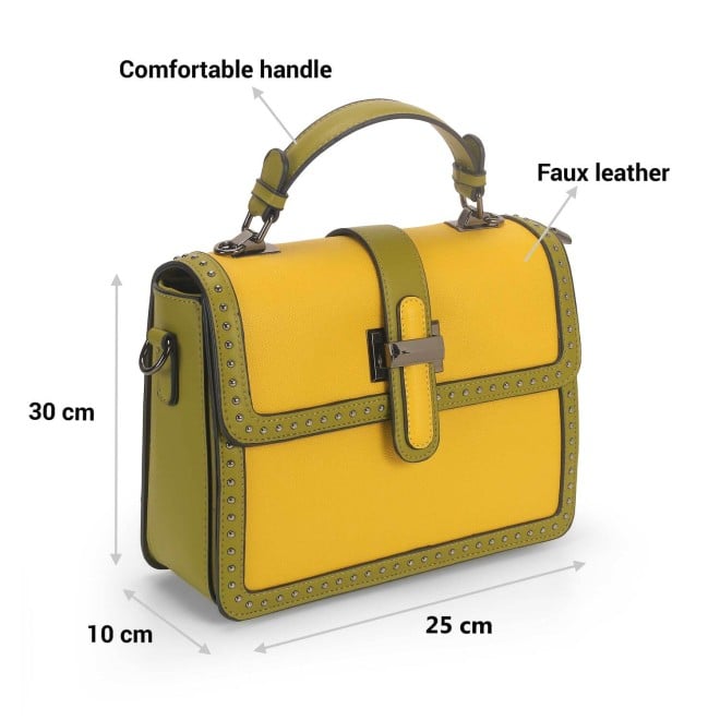 Mochi Women Yellow Casual Sling Bag (SKU: 66-720-33-10)