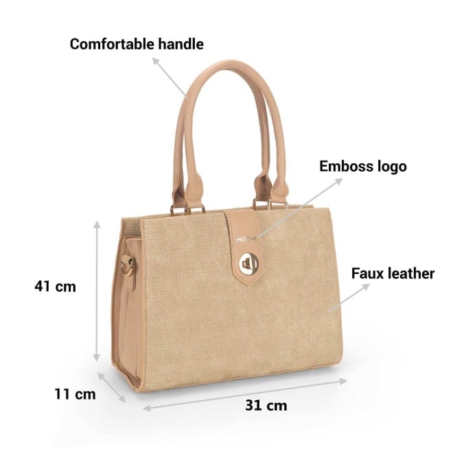 Mochi Women Beige Casual Satchels (SKU: 66-726-20-10)