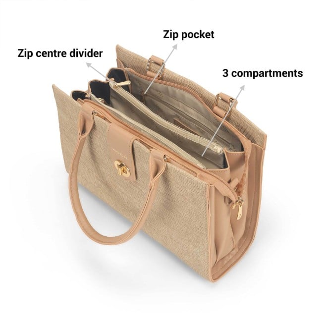 Mochi Women Beige Casual Satchels (SKU: 66-726-20-10)