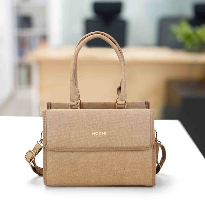 Mochi Women Beige Casual Satchels (SKU: 66-727-20-10)
