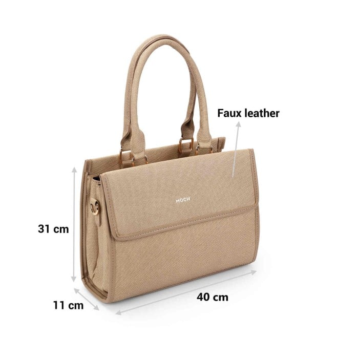 Mochi Women Beige Casual Satchels (SKU: 66-727-20-10)