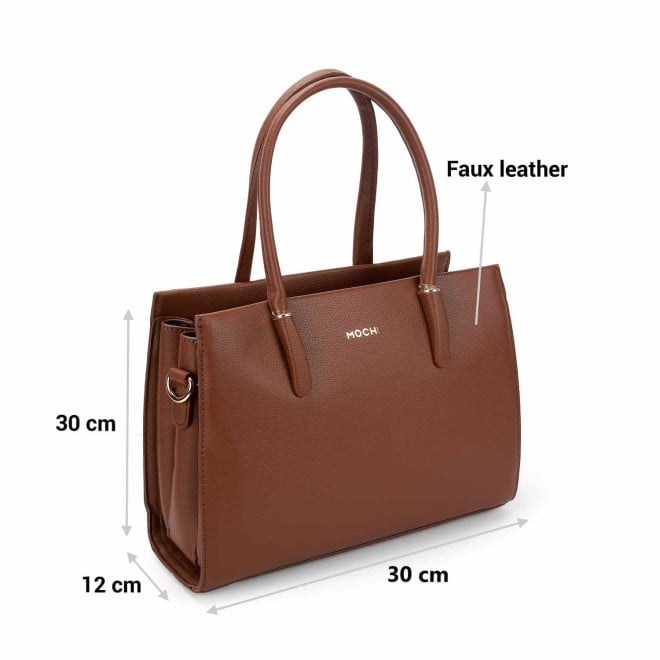 Mochi Women Brown Casual Satchels (SKU: 66-728-12-10)