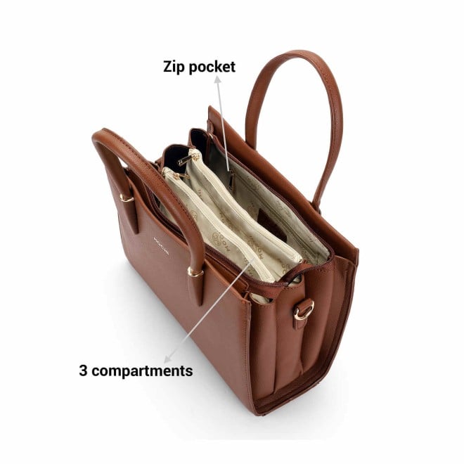Mochi Women Brown Casual Satchels (SKU: 66-728-12-10)