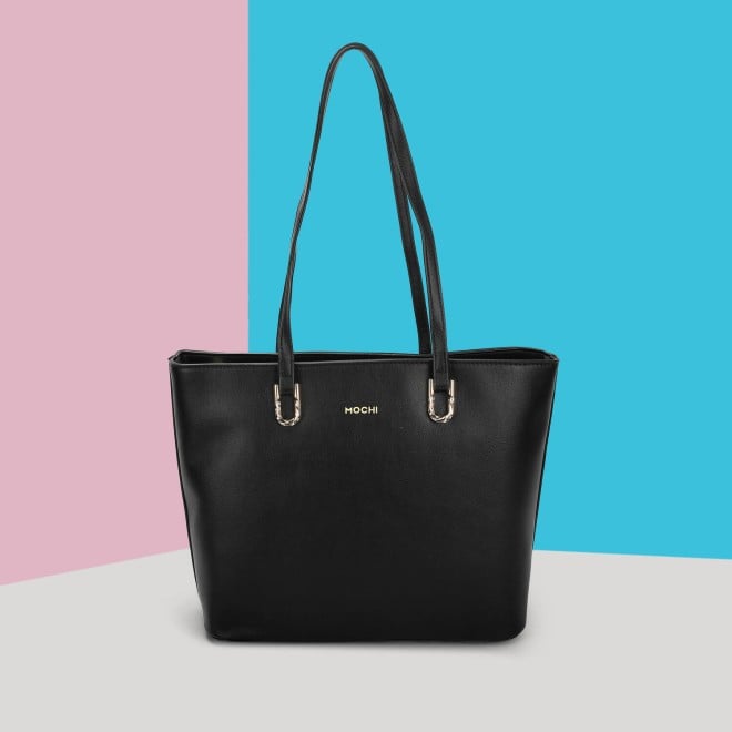 Mochi Women Black Casual Tote Bag