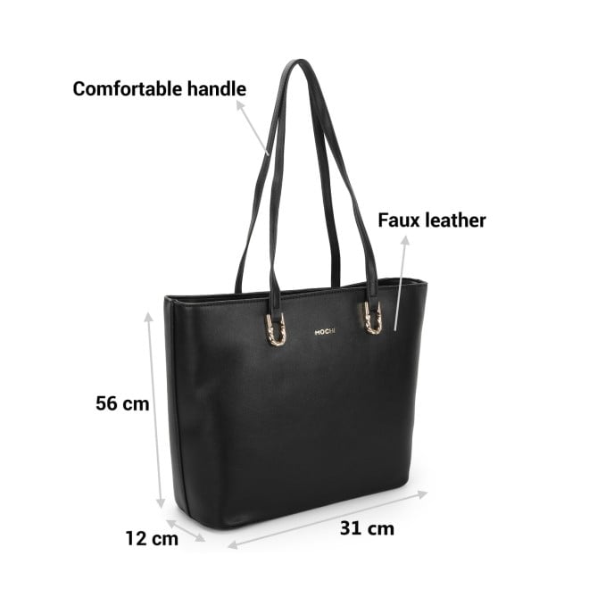 Mochi Women Black Casual Tote Bag (SKU: 66-729-11-10)