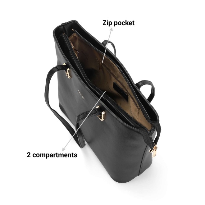 Mochi Women Black Casual Tote Bag (SKU: 66-729-11-10)