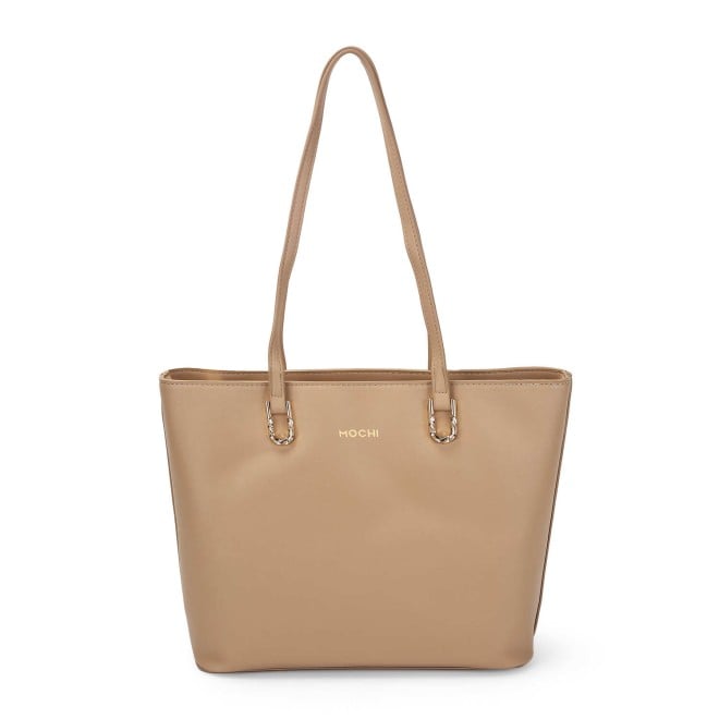 Mochi Women Beige Casual Tote Bag (SKU: 66-729-20-10)