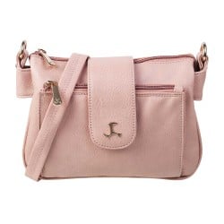Mochi Pink Hand Bags Zip Top Sling