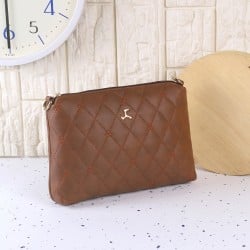 Women Brown Casual Sling Bag