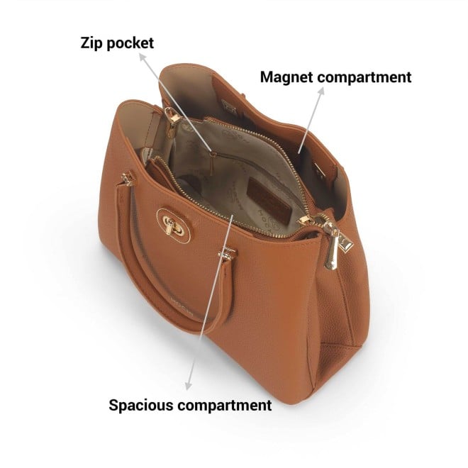Mochi Women Tan Casual Satchels (SKU: 66-737-23-10)