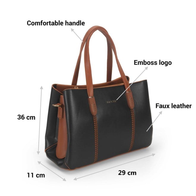 Mochi Women Black Casual Satchels (SKU: 66-739-11-10)