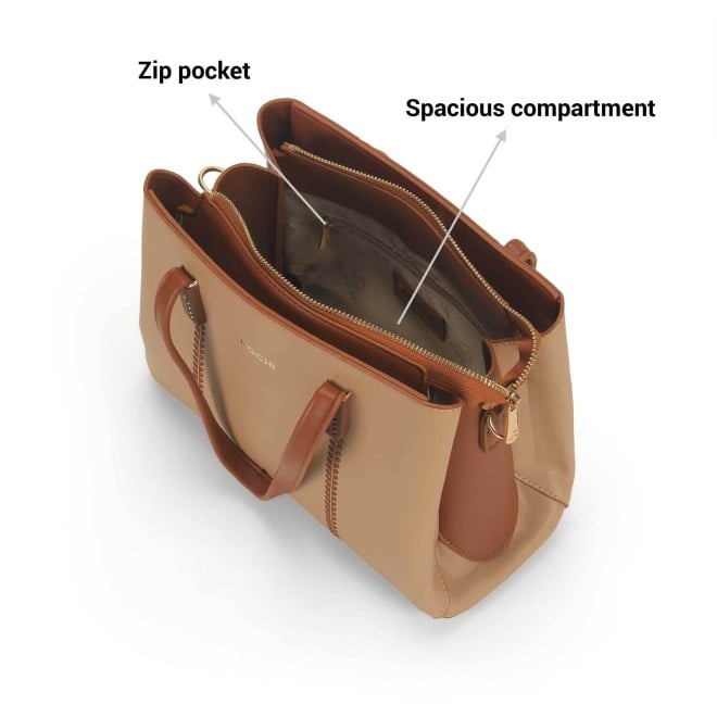 Mochi Women Beige Casual Satchels (SKU: 66-739-20-10)