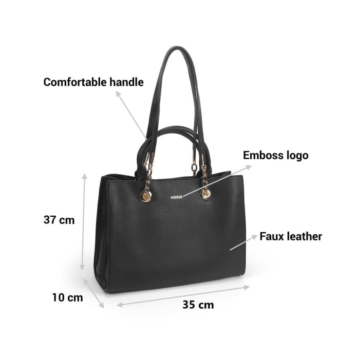 Mochi Women Black Casual Tote Bag (SKU: 66-740-11-10)