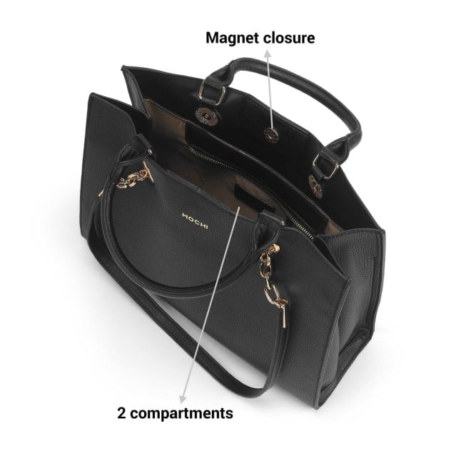Mochi Women Black Casual Tote Bag (SKU: 66-740-11-10)