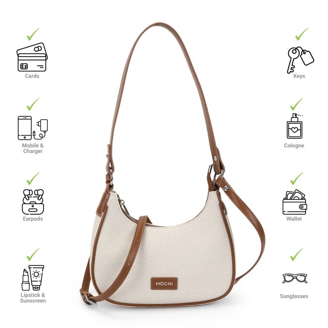 Mochi Women Off-white Shoulder Bag (SKU: 66-745-66-10)
