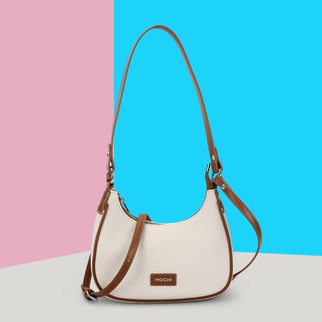Mochi Women Off-white Shoulder Bag