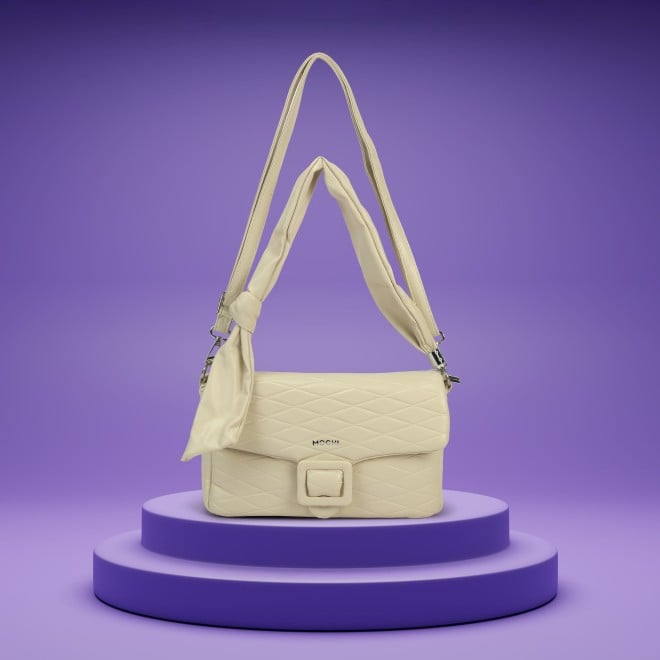 Mochi Women White Shoulder Bag