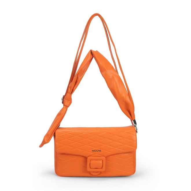 Mochi Women Orange Shoulder Bag (SKU: 66-747-25-10) Mochi Women Orange Shoulder Bag (SKU: 66-747-25-10)