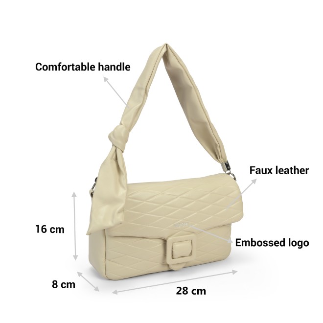 Mochi Women White Shoulder Bag (SKU: 66-747-16-10) Mochi Women White Shoulder Bag (SKU: 66-747-16-10)