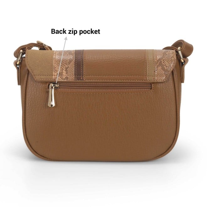 Mochi Women Brown Casual Sling Bag (SKU: 66-749-12-10)