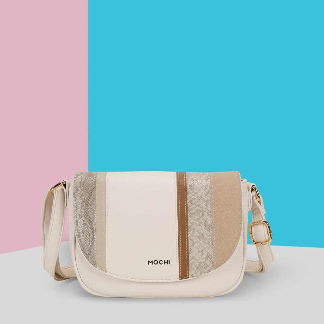 Mochi Women Off White Casual Sling Bag (SKU: 66-749-66-10)