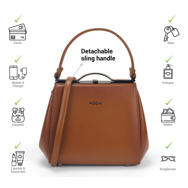Mochi Women Tan Satchel Bag (SKU: 66-751-23-10)