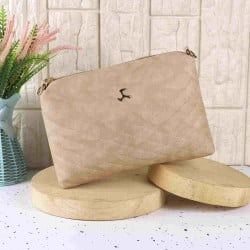 Women Beige Casual Sling Bag