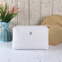 Women White Casual Sling Bag