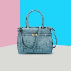Women Blue Casual Shoulder Bag