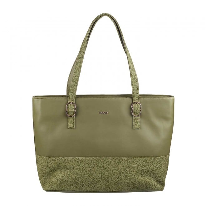Mochi Women Green Hand Bags Tote bag