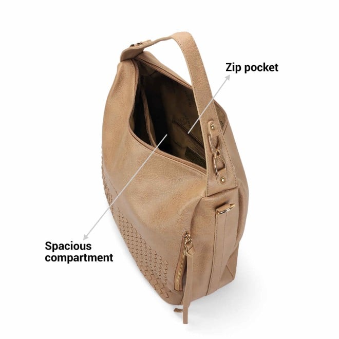 Mochi Women Beige Casual Shoulder Bag (SKU: 66-760-20-10)