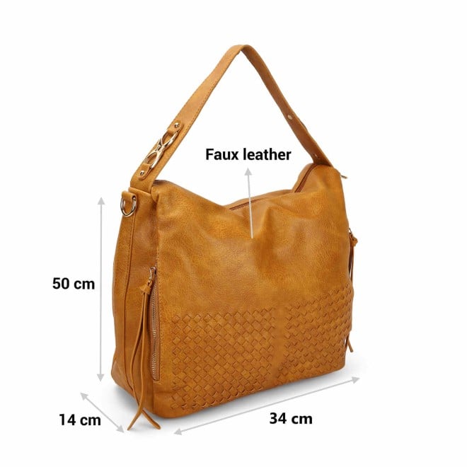 Mochi Women Yellow Casual Shoulder Bag (SKU: 66-760-33-10)