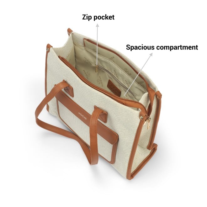 Mochi Women Tan Tote Bag (SKU: 66-761-23-10)