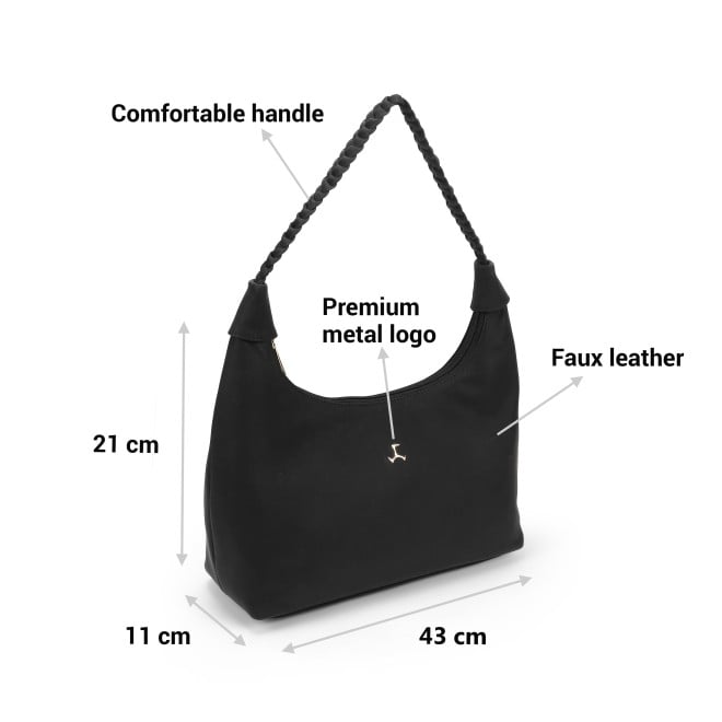 Mochi Women Black Hand Bags Hobo Bags (SKU: 66-765-11-10)