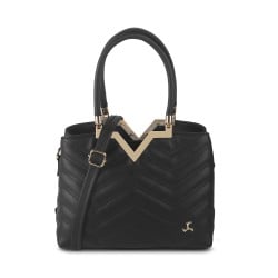 Women Black Hand Bags Zip Top Sling