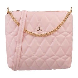 Mochi Pink Hand Bags Zip Top Sling